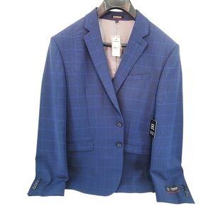 Express Men's Blue Stripe Blazer Suit Jacket 44S